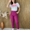 Calça Feminina com Cinto Fúcsia - Fernanda Ramos Store