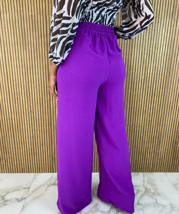 Calça Feminina Pantalona Roxa - Fernanda Ramos Store