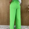 Calça Feminina Pantalona Verde - Fernanda Ramos Store