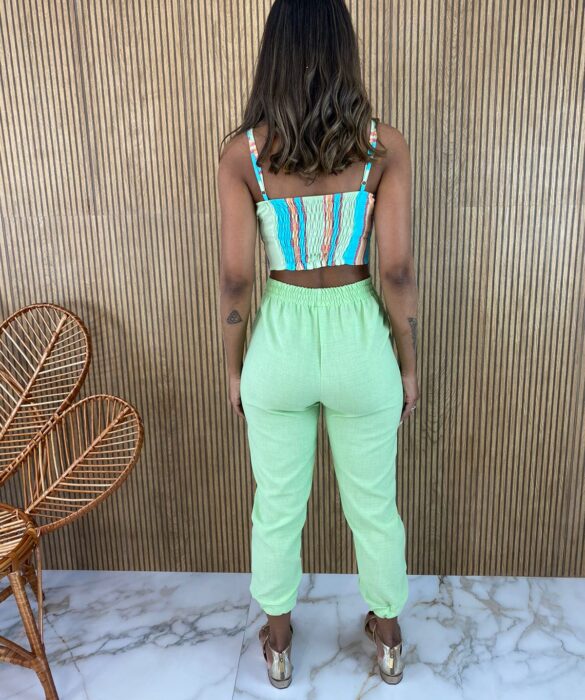 Calça Jogger Feminina Verde - Fernanda Ramos Store