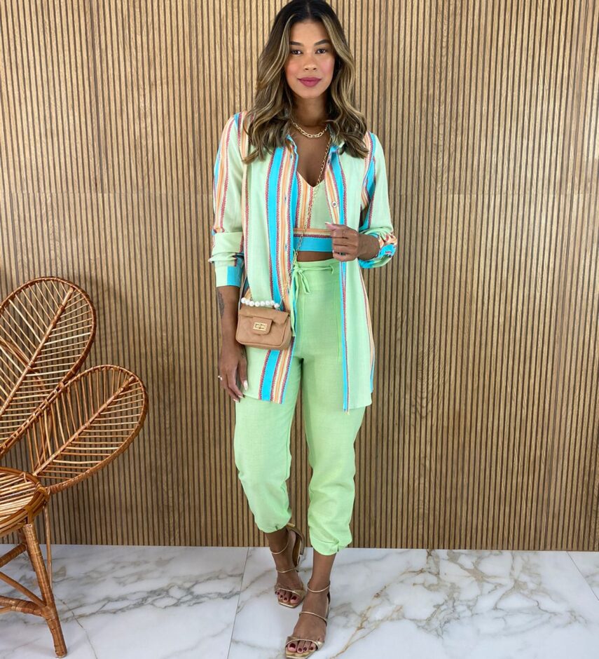 Calça Jogger Feminina Verde - Fernanda Ramos Store