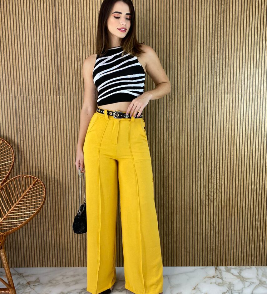 Cropped Feminino Modal Zebra - Fernanda Ramos Store