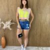 Cropped Feminino sem Bojo Bege - Fernanda Ramos Store