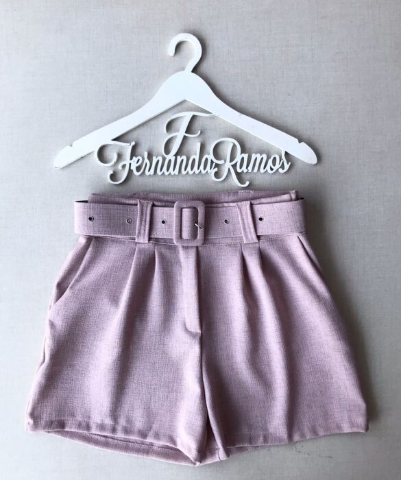 fernandaramosstore com br short feminino curto com cinto rose 2