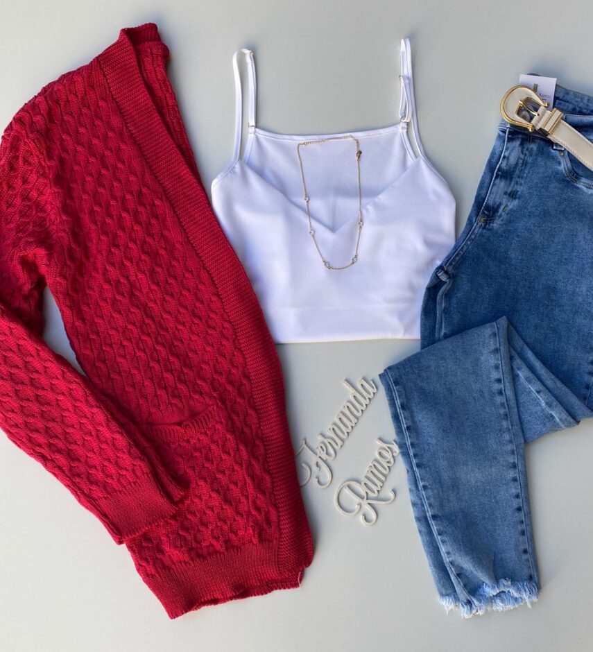 Casaco Manga Longa Feminino Tricot Pink - Fernanda Ramos Store