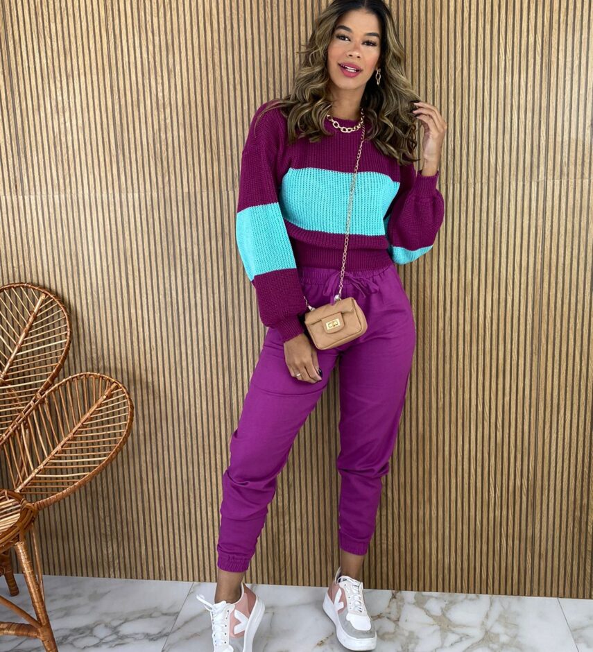 fernandaramosstore com br blusa manga longa feminina tricot listrada fucsia e verde 4