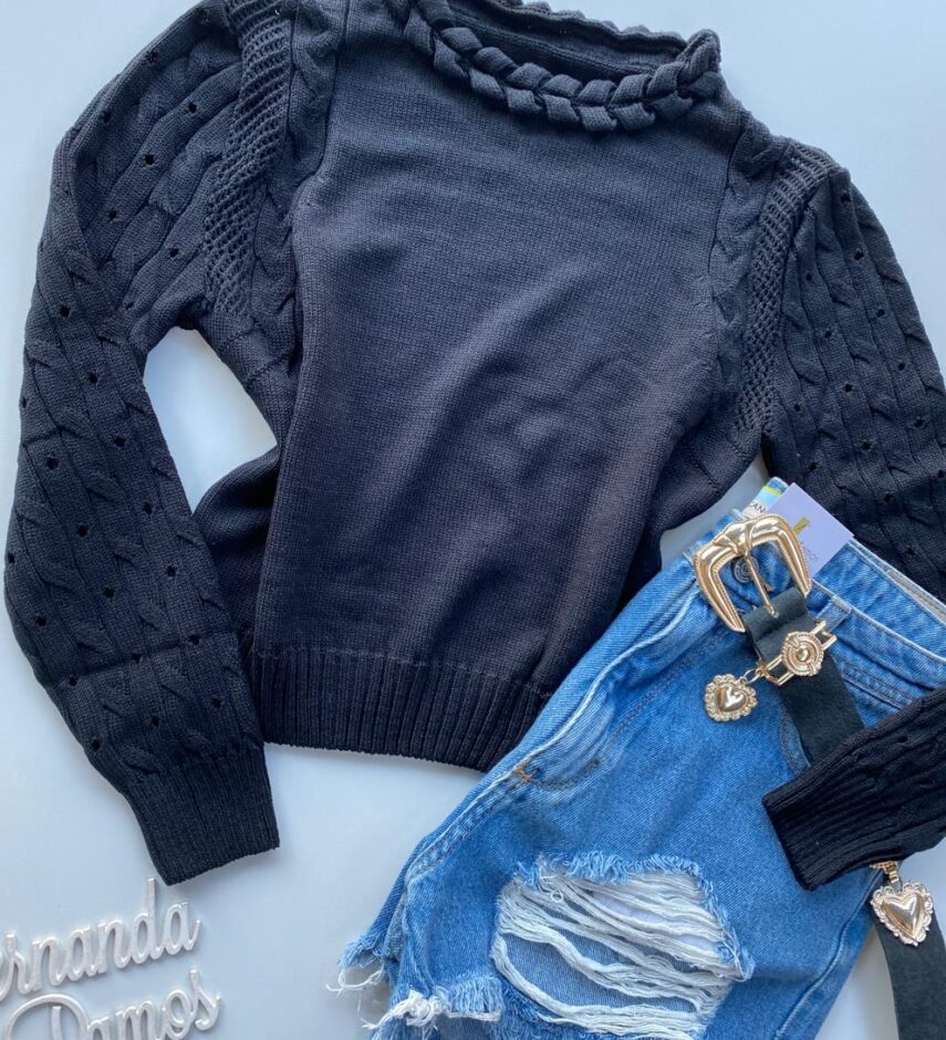 fernandaramosstore com br blusa manga longa feminina tricot preta 1