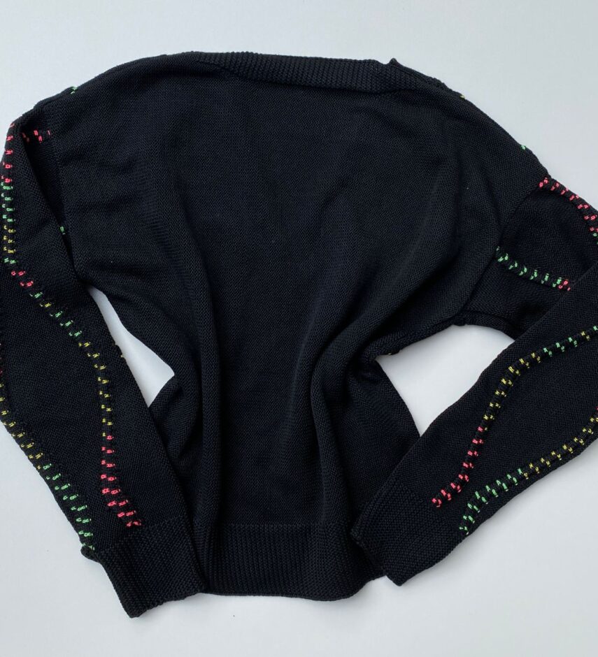 Blusa Manga Longa Feminina Tricot Preto - Fernanda Ramos Store