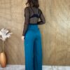 Calça Feminina Pantalona Azul - Fernanda Ramos Store