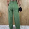 fernandaramosstore com br calca jeans feminina wide leg com amarracao verde militar 4