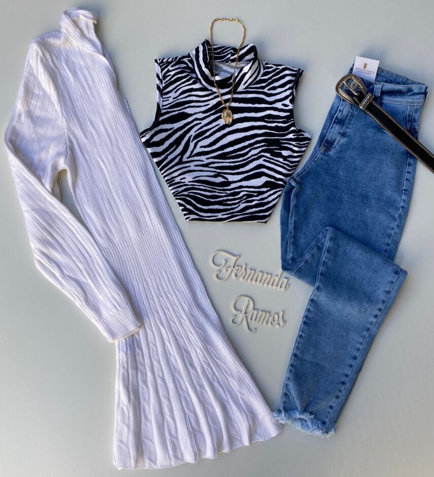 Cardigan Feminino Tricot Branco - Fernanda Ramos Store