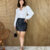 fernandaramosstore com br saia curta couro eco preta
