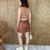 fernandaramosstore com br saia curta couro marrom 1