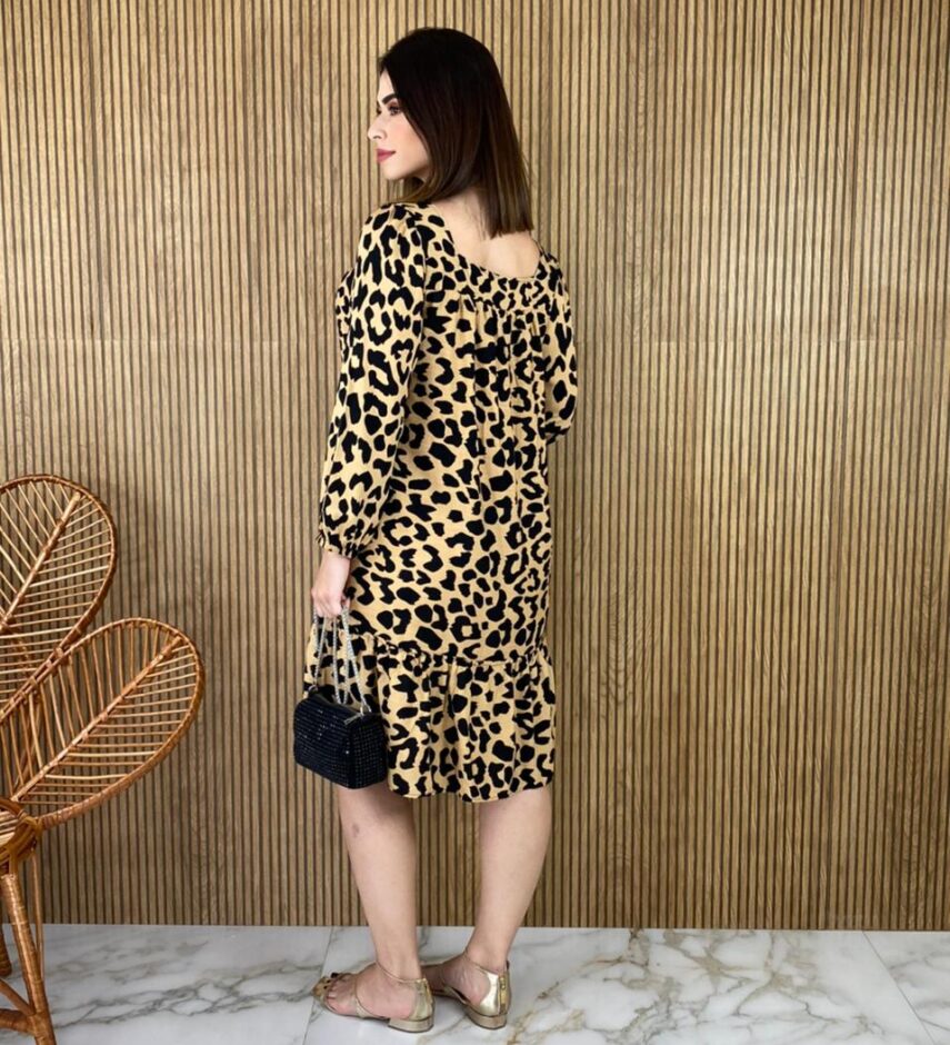 Vestido Curto sem Bojo Estampado - Fernanda Ramos Store
