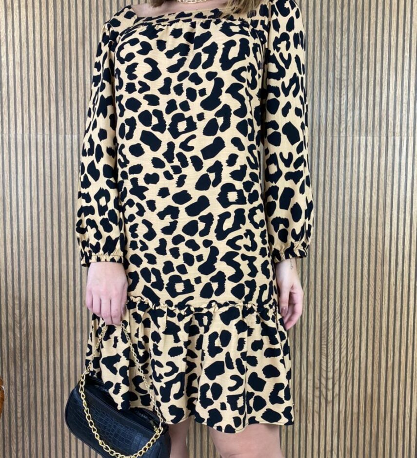 Vestido Curto sem Bojo Estampado - Fernanda Ramos Store