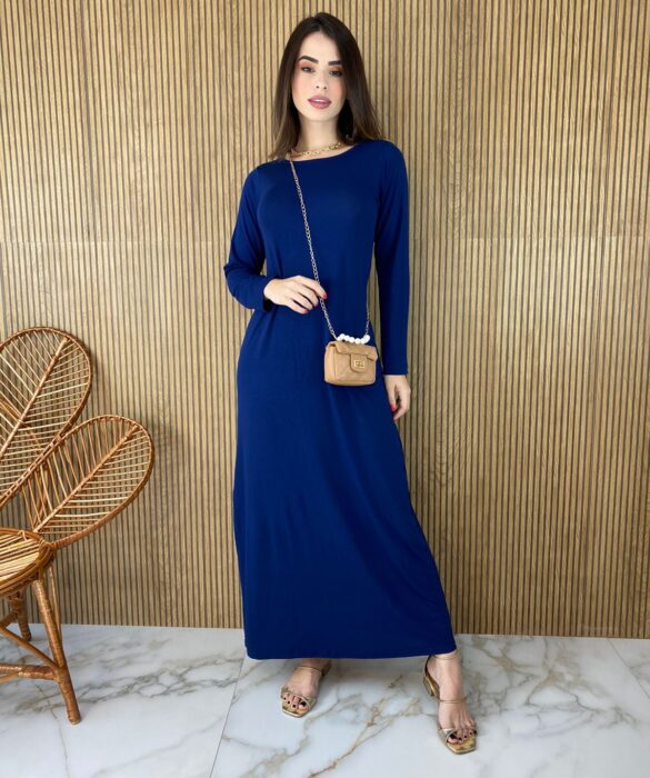 fernandaramosstore com br vestido longo de malha manga longa azul copia 1