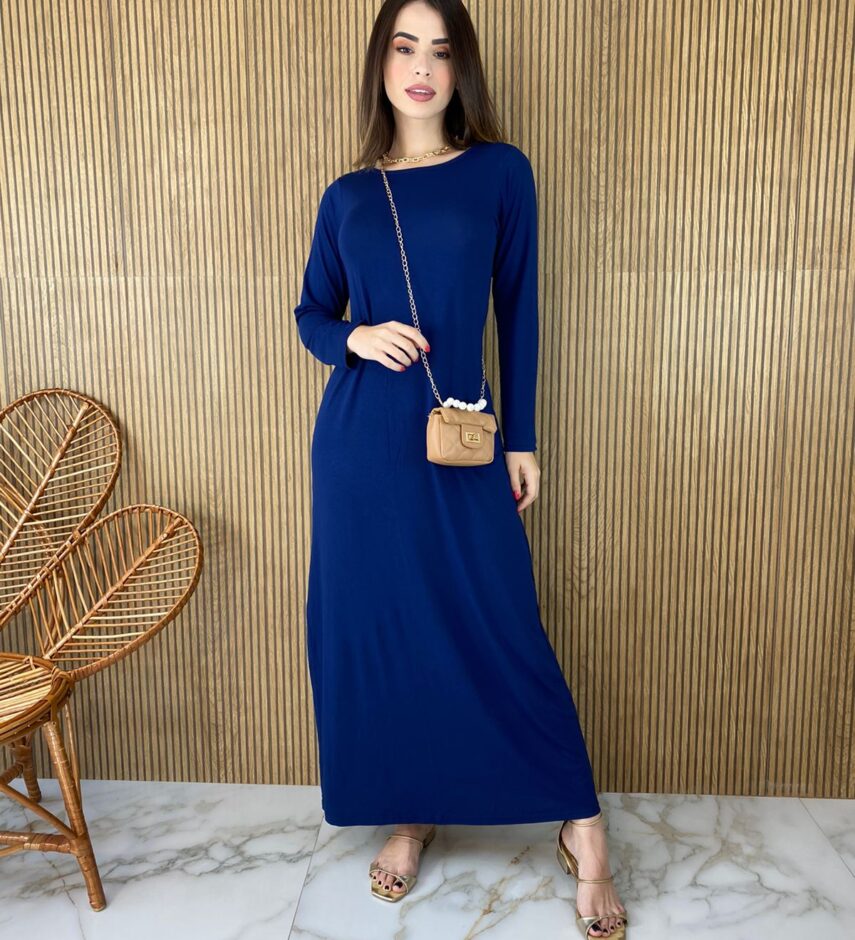 fernandaramosstore com br vestido longo de malha manga longa azul copia 1