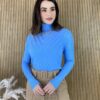 fernandaramosstore com br blusa feminina cacharrel gola alta com relevo azul bebe