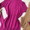 fernandaramosstore com br blusa feminina cacharrel gola alta com relevo fucsia