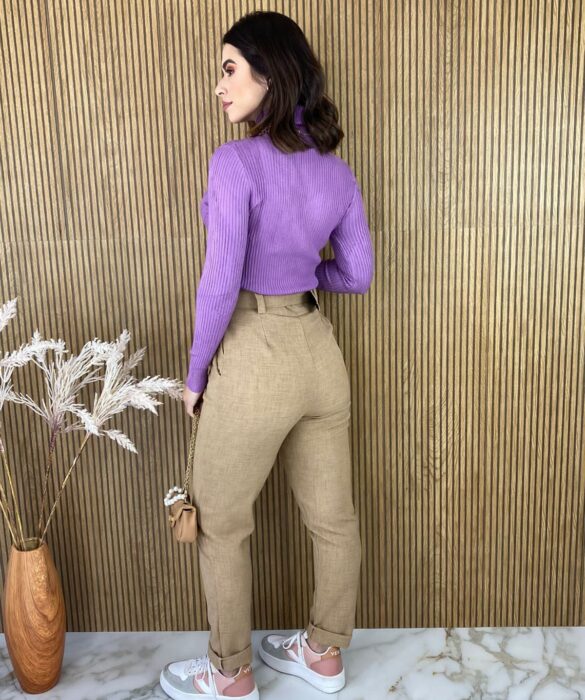 fernandaramosstore com br blusa feminina cacharrel gola alta com relevo lilas 1