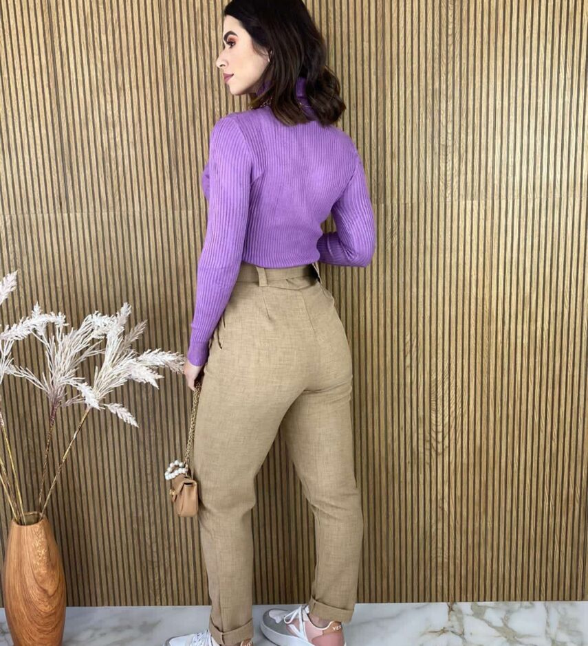 fernandaramosstore com br blusa feminina cacharrel gola alta com relevo lilas 1