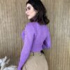 fernandaramosstore com br blusa feminina cacharrel gola alta com relevo lilas 3