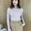 fernandaramosstore com br blusa feminina cacharrel gola alta com relevo rose