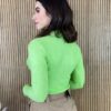 fernandaramosstore com br blusa feminina cacharrel gola alta verde com relevo 1