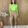 fernandaramosstore com br blusa feminina cacharrel gola alta verde com relevo 5