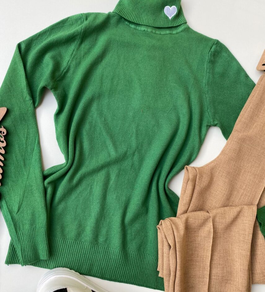 fernandaramosstore com br blusa feminina cacharrel gola alta verde coracao