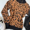 fernandaramosstore com br blusa manga longa feminina tricot animal print gola preta 1