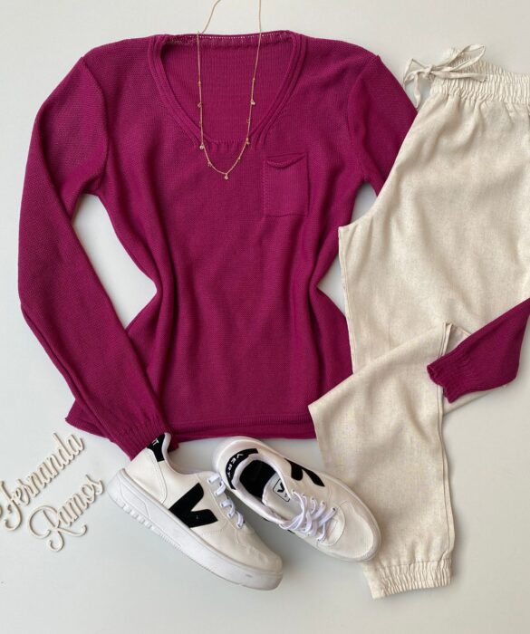 fernandaramosstore com br blusa manga longa feminina tricot verde com bolso copia