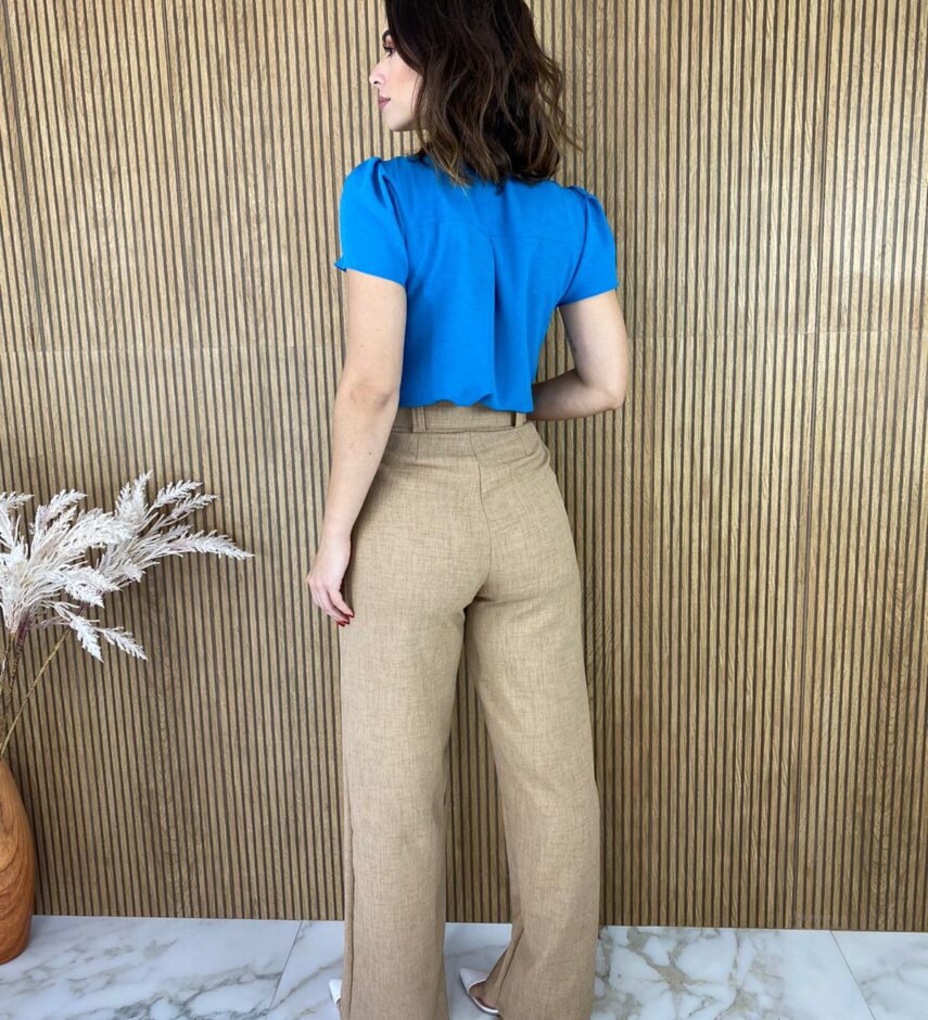 fernandaramosstore com br calca feminina com cinto flare bege 3