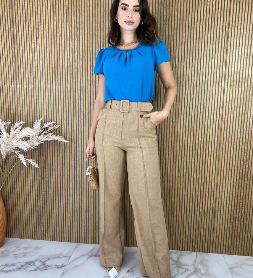 fernandaramosstore com br calca feminina com cinto flare bege