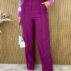 fernandaramosstore com br calca feminina com cinto flare fucsia 1