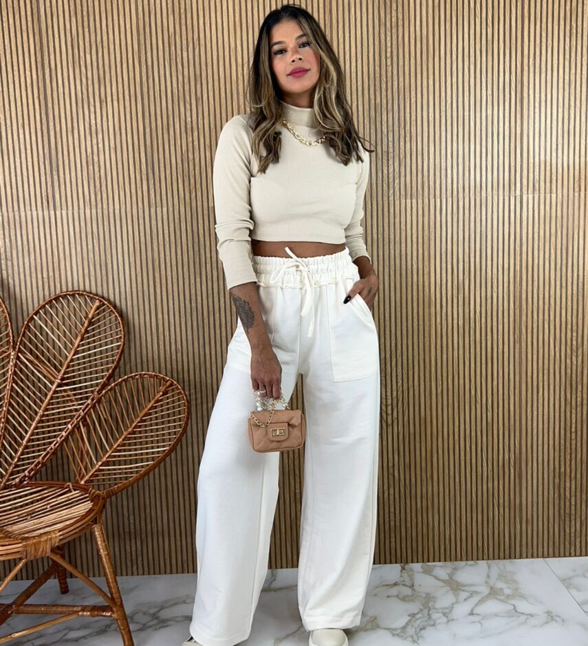 fernandaramosstore com br calca feminina moletom bolso frontal com amarracao off white 4