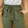 fernandaramosstore com br calca feminina moletom bolso frontal elastico na cintura verde 4
