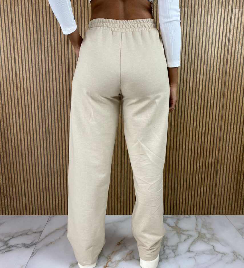 fernandaramosstore com br calca feminina moletom com bolso frontal bege 4