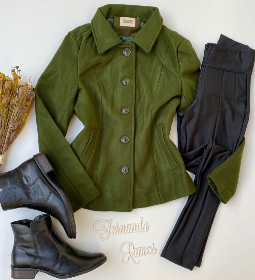 fernandaramosstore com br casaco manga longa feminino la batida verde militar