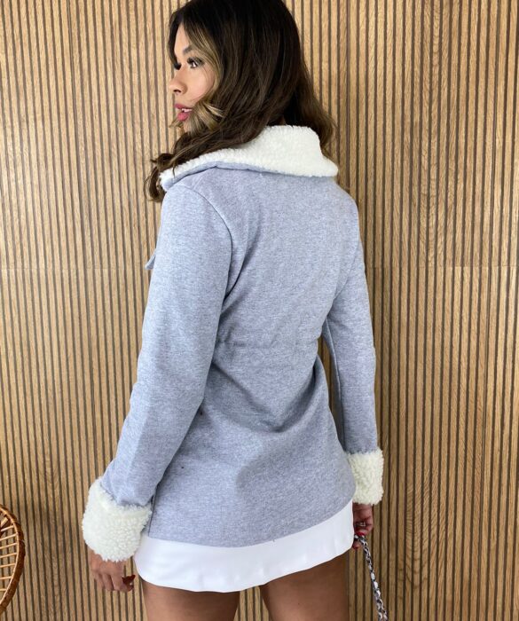 fernandaramosstore com br parka feminina moletom detalhe em pelinhos cinza 2