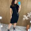 fernandaramosstore com br vestido curto canelado sem bojo preto 1