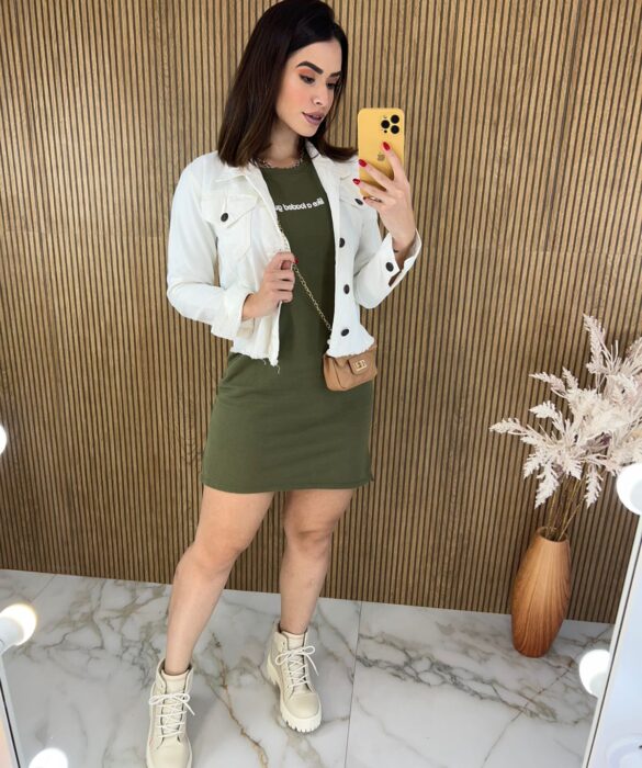 fernandaramosstore com br vestido curto moletinho like a loaded gun verde militar 1