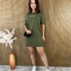 fernandaramosstore com br vestido curto moletinho like a loaded gun verde militar