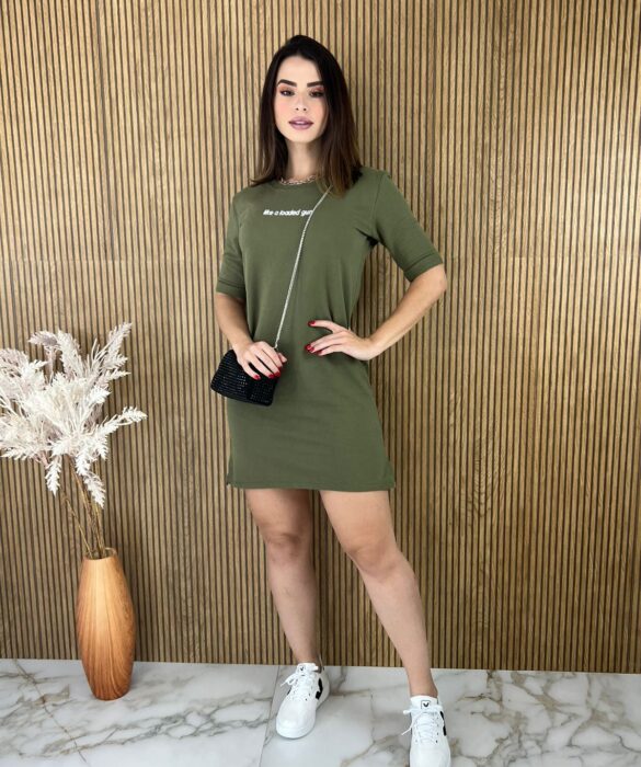 fernandaramosstore com br vestido curto moletinho like a loaded gun verde militar 2