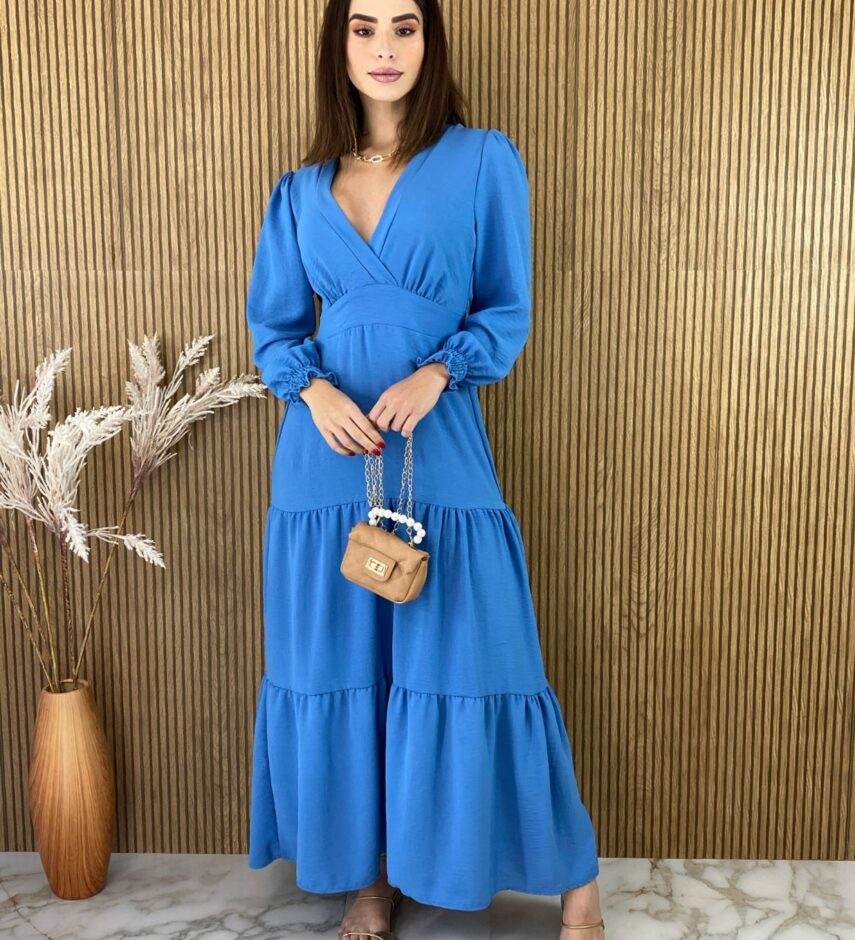 fernandaramosstore com br vestido longo sem bojo decote v manga longa azul 3