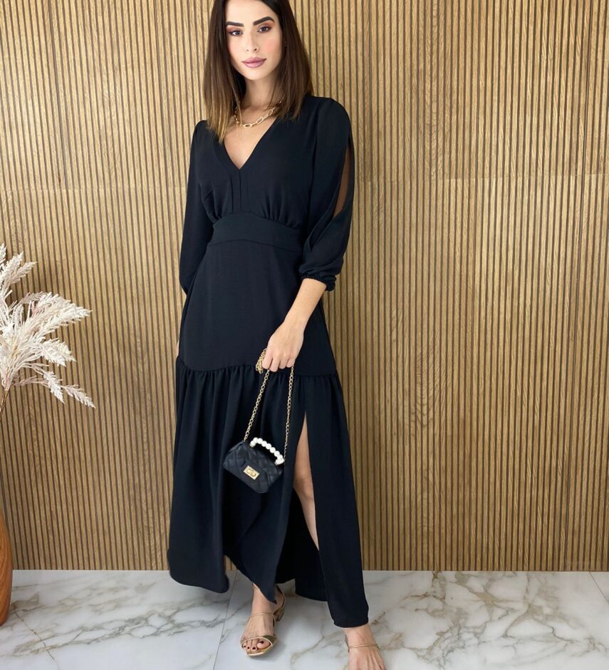 fernandaramosstore com br vestido longo sem bojo preto