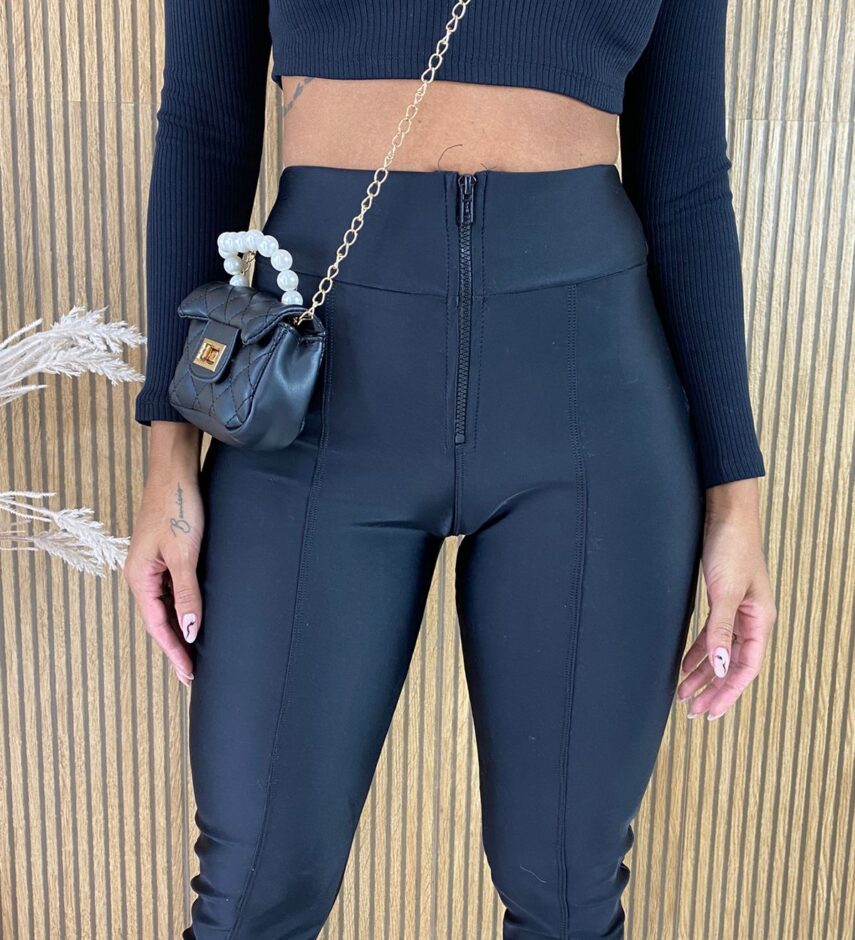 Calça Feminina Skiny Power com Ziper - Fernanda Ramos Store