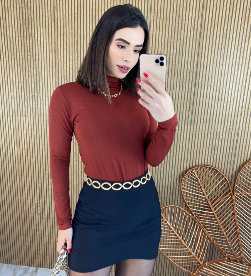 fernandaramosstore com br blusa feminina cacharrel gola alta basica terracota