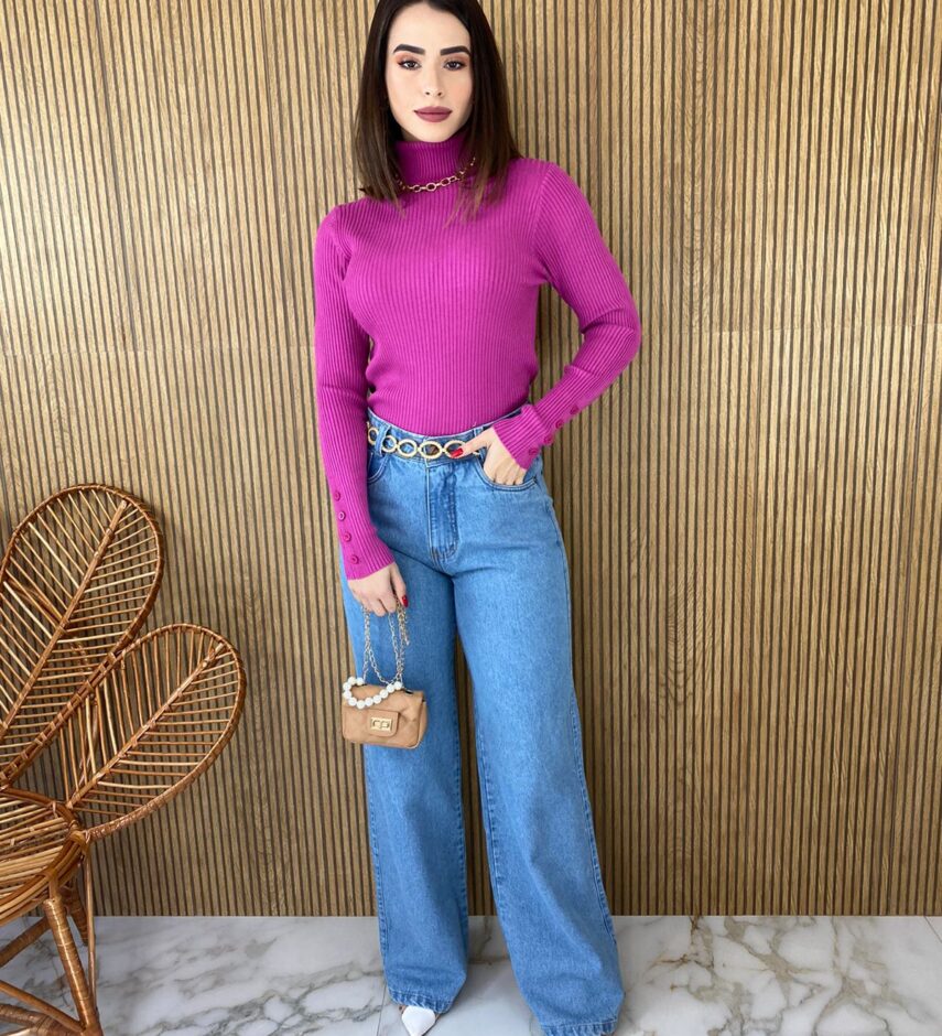 fernandaramosstore com br blusa feminina cacharrel gola alta botoes manga fucsia