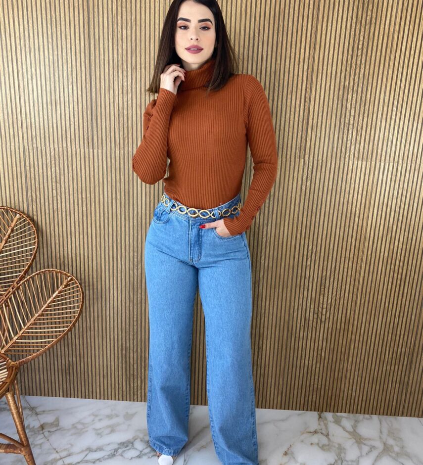 fernandaramosstore com br blusa feminina cacharrel gola alta botoes manga terra 3